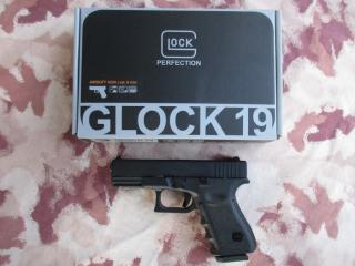 Glock 19 Scritte e Loghi Originali GBB Metal Slide by Vfc per Umarex